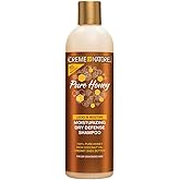 Creme of Nature Pure Honey Moisturizing Dry Defense Shampoo, 12 oz | Moisturizing shampoo that gently cleanses &amp; hydrates dry, textured hair without stripping natural oils. Made with pure honey.