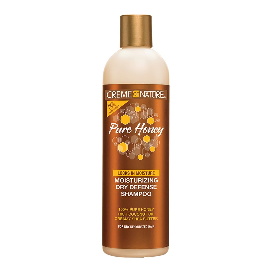 Photo 1 of Coconut Oil & Shea Butter Shampoo by Creme of Nature,Dry Defense for Damaged Hair, Formula with Pure Honey, 12.07 Fl Oz