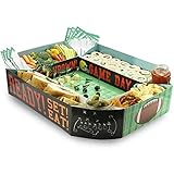 Juvale Football Snack Stadium Party Tray for Appetizers, Dipping Bowls, 25 x 4.5 x 20.5 Inches