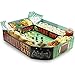 Juvale Football Snack Stadium Party Tray for Appetizers, Dipping Bowls, 25 x 4.5 x 20.5 Inches