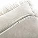 Phantoscope Faux Fur Pillow Cover Fluffy Throw Pillow Mongolian Luxury Fuzzy Pillow Case Cushion Cover for Bedroom and Couch,Beige 18 x 18 Inches