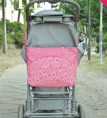 Ecokaki(TM) Baby Diaper Bag Multi-function Large Mummy Messenger shoulder Bag Diaper Tote Baby Bag, Pink
