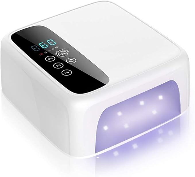 72W Cordless UV LED Nail Lamp, Rechargeable Nail Dryer 15600mAh