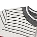 Sunward(TM) Women Sexy Long Sleeve Spell Color Stripes Zipper Tops Shirt (Medium, Beige)