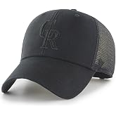 47 Brand MLB Unisex Black Team Logo Flagship MVP Mesh Trucker Adjustable Snapback Baseball Cap Adult One Size Fits All