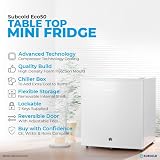 Subcold Eco50 Mini Fridge White 50L Table-Top Lock & Key 0-10°C view 5