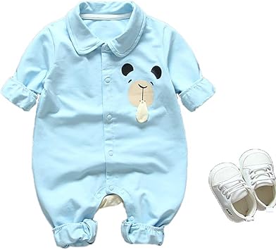 Amazon Co Jp 新生児服 屋外パーティーの誕生日プレゼントに適した赤ちゃんのワンピースの綿の漫画のクマ スポーツ アウトドア