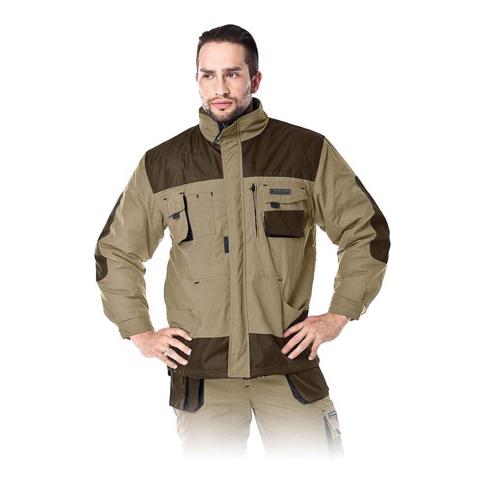 Leber&Hollman LH-Fmnw-J_Be3Xl Formen Protective Insulated Jacket, Beige-Brown-Black, X-Large Size