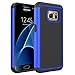 Samsung Galaxy S7 Edge Case, Laxier(TM) Premium Lightweight Slim Fit Cover Hard Shell Silicone Protective Case for Galaxy S 7 Edge (Dark Blue)