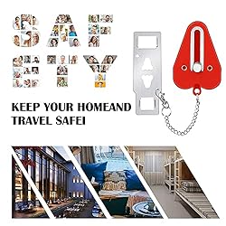 Portable Door Lock, Latrent Thicken Solid Heavy