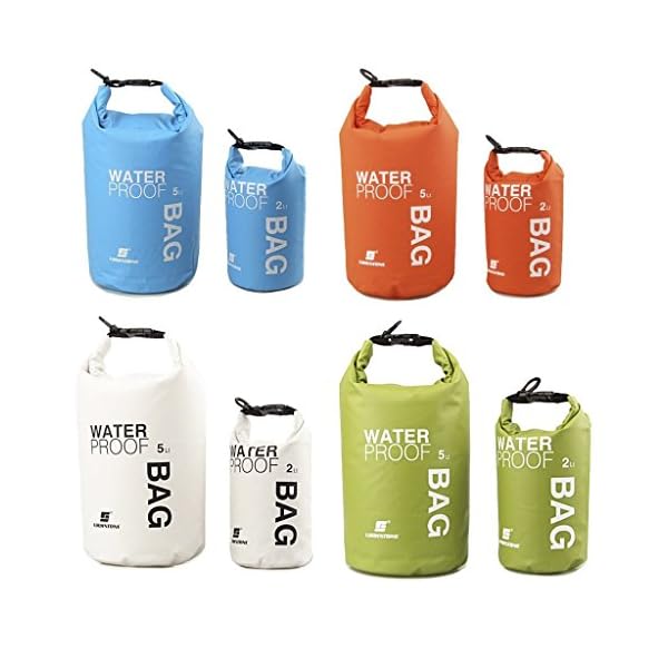 WINGONEER-Waterproof-Bag-Waterproof-Case-for-Swimming-Surfing-Fishing-Boating-Skiing-Camping-and-Other-Outdoor-Sports-Protest-Your-Personal-Item-Against-Water-Rain-Snow-and-Sweat-2L-Orange