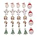 Zhenhui 24 Mixed Gold Plated Enamel Christmas Charms Pendants for Bracelet Earring Making (Gold 24 mixed)
