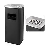 BEAMNOVA Trash Can Indoor Outdoor Stainless Steel
