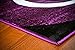 0327 Purple Black White 5'2x7'2 Area Rug Abstract Carpet