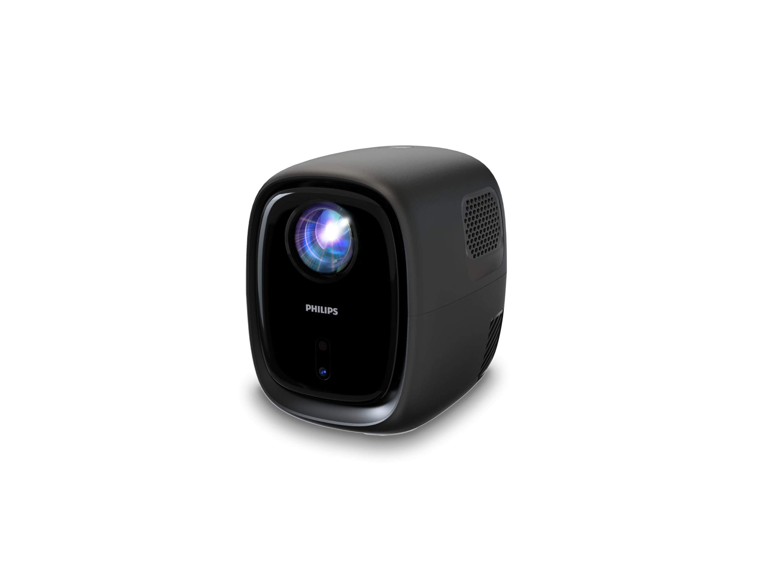 Philips, Neopix 130, Heimkinoprojektor, erweiterte Bildkorrektur, Full HD 720p, fortschrittliche LED-Lichtquelle, Wi-FI-Spiegelmodus, Stereoton, verbundenes Betriebssystem, Schwarz