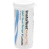 LaMotte 2934 QAC Dual Range Test Strip, 50/vial