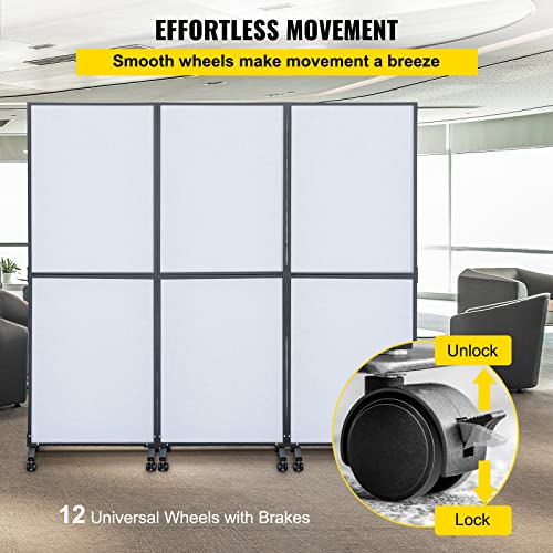 VEVOR Acoustic Room Divider 72"x66" Office Partition Panel 3 Pack