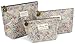 Micom Retro Floral Waterproof Travel Toiletry Cosmetic Bags Set for Women,girls
