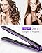 Hair Straightener, I.FM 2 in 1 Straightens & Curls Flat Iron Ceramic for All Hair, Salon High Heat 265℉-450℉, LCD Digital Display with Touch Screen, Travel Design with Bag [Newest 2019]thumb 2