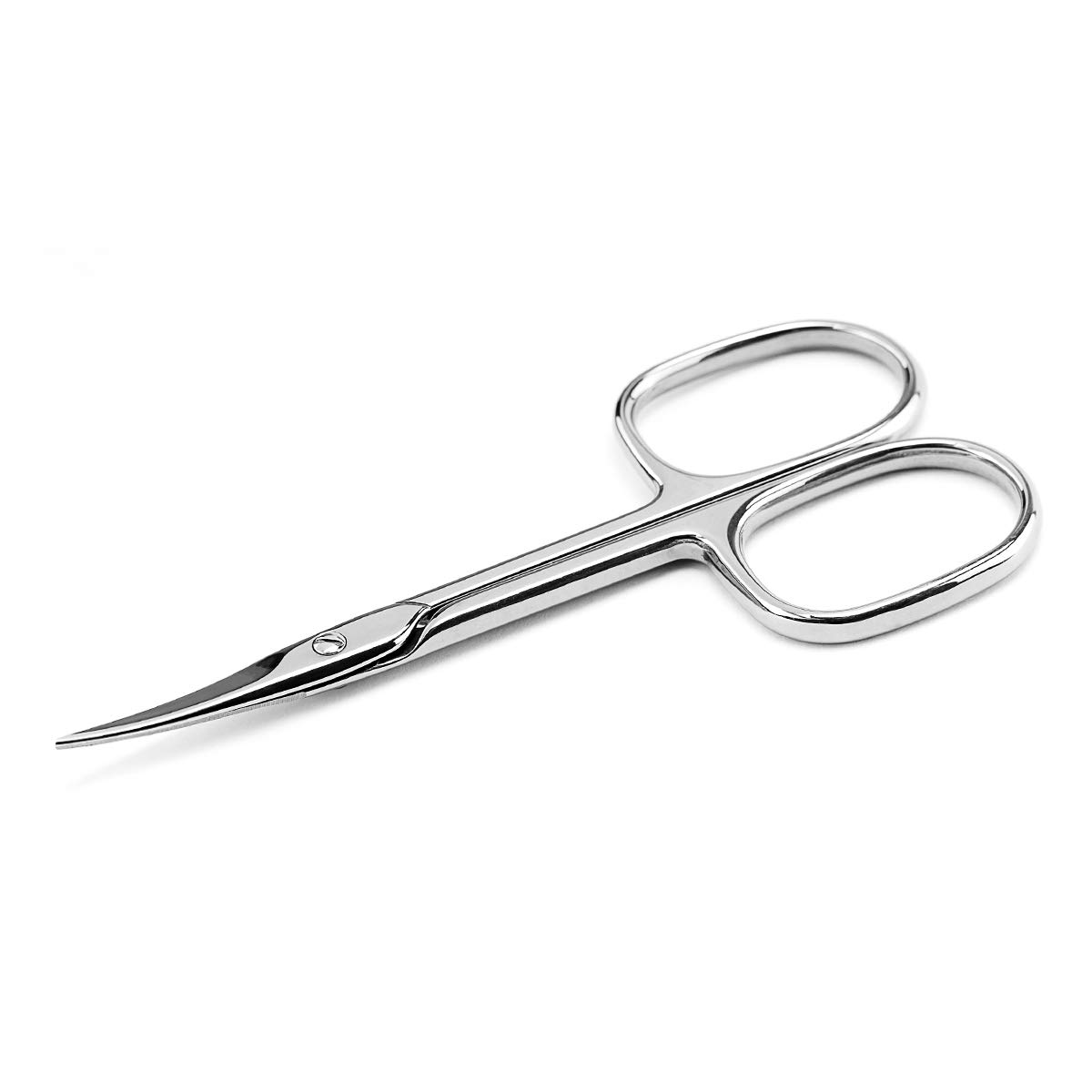 KOZEAR Manicure Scissor Curved Blade Premium Stainless Steel for Nail Eyelash, Eyebrow, Dry Skin: Beauty