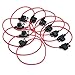 CAMWAY 10PCS Fuse Holder Blade Mini ATM/ATC Waterproof Automotive Wire Fuse Holder 14 AWG for Car Boat RV 12V 20A Fuses