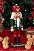 Clever Creations Maroon Soldier 10 Inch Traditional Wooden Nutcracker, Festive Christmas Décor for Shelves and Tables