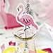 Big Dot of Happiness Pink Flamingo Paper Straw Decor - Party Like a Pineapple Tropical Summer Striped Decorative Straws Set 24
