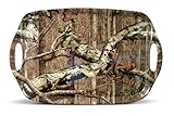 Mossy Oak Break up Infinity Melamine Rectangular Tray with Handles, 17-Inch, Assorted