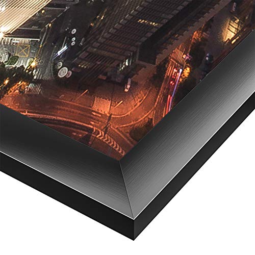 image for ONE WALL 27x40 Inch Poster Frame, Black Metal Aluminum Movie Poster Fr