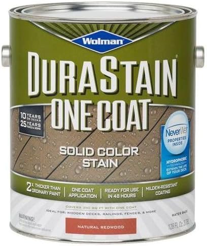 Wolman™ DuraStain® One Coat Solid Color Stain Natural Redwood - Gallon
