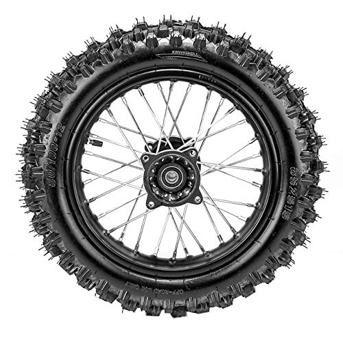 TDPRO 80/100-12 Rear Tire Disc Brake Rim With 15mm Bearing Set for Pit Pro Dirt Bike