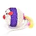Cat Toy Sisal Ball with Feather Interactive Durable Pet Supplies Color On Random