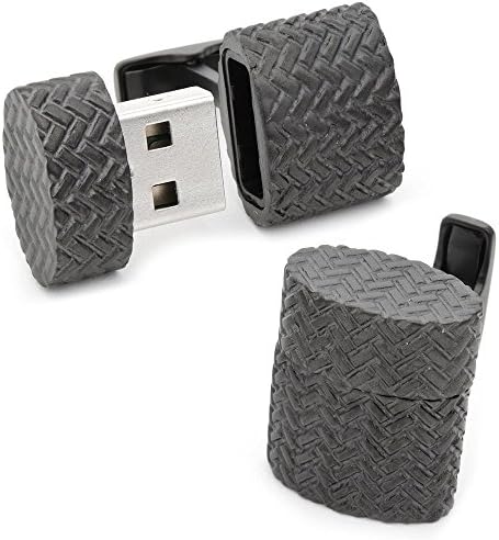 Ravi Ratan Iron Black Woven Oval 4GB USB Flash Drive Cufflinks