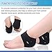Plantar Fasciitis Relieve Kits(5PCS) Compression Heel Sleeves & Massage Ball for Heel Protectors,Heel Supports,Foot Massage,Cracked Heels,Heel Pains,Ankle & Arch Supports for Men & Women