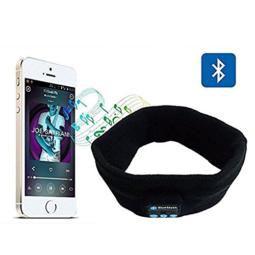 Ranger5 Wireless Bluetooth Music Sport Headband, Stereo Sleep Headphones Headset with Built-in Bluetooth for Running,Yoga, Hiking and other Inside Outside Sports (Black)