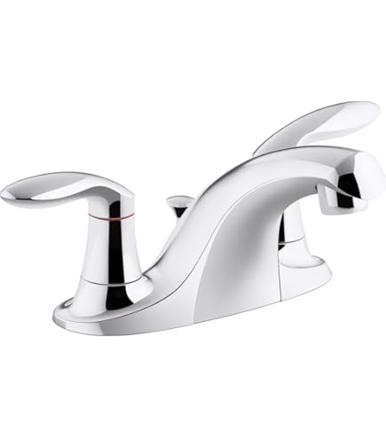 Kohler K-15241-4RA-CP Coralais Two-Handle Centerset Bathroom Sink