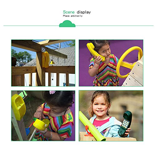 HAPPY PIE PLAY&ADVENTURE Creative Children Plastic Telephone Toy on The Play Deck or Backyard playsets