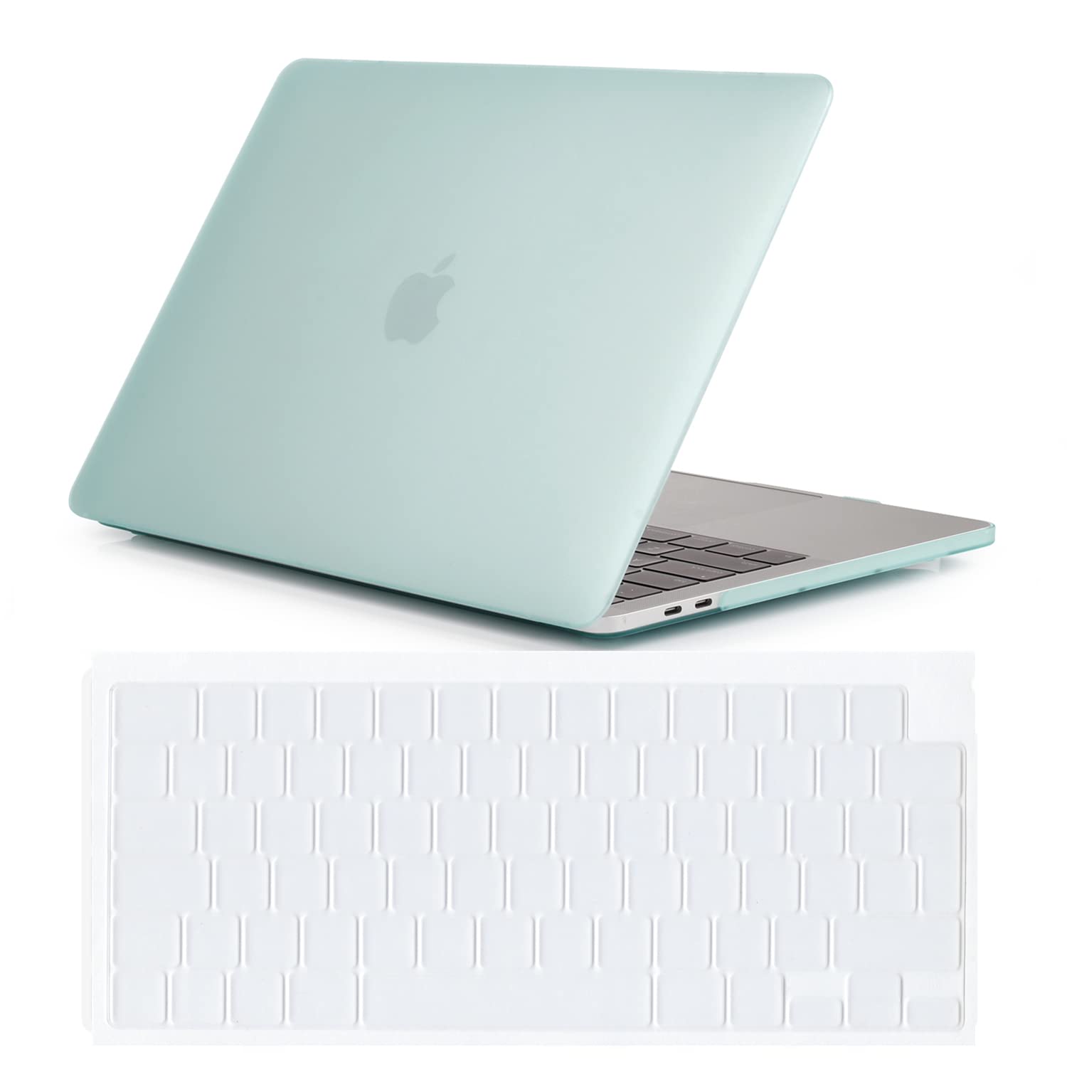 Se7enline Compatible with 14 inch Macbook Pro Case 2021/2022/2024 2023 M4 M3/M2/M1 A2918/A2992 A3112 A3401/A2779/A3434 Laptop Protective Hard Shell Case with Keyboard Cover Skin(UAE Layout),Green