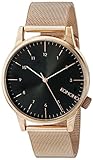 KOMONO Unisex KOM-W2354 Winston Royale Series Analog Display Japanese Quartz Rose Gold Watch