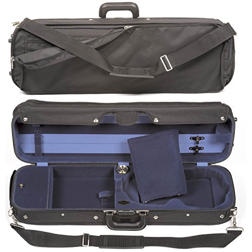 Bobelock Hill Style Lite 6002 4/4 Violin Case with Blue Velvet Interior