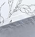 DriftAway Ryan Sketch Flower Floral Branch Leaves Lined Thermal Insulated Window Curtain Valance Rod Pocket 52 Inch by 18 Inch Plus 2 Inch Header Black Line