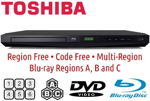 Amazon Com Toshiba x1250rf Region Free Blu Ray Player And Dynastar Hdmi Cable 6ft Bundle Electronics