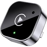 Wireless CarPlay Adapter 2026 Upgrade Wired CarPlay and Android Auto to Wireless, Mini USB Design for Cars with Built-in Wired CarPlay Seamless Use Fast Stable Connection.