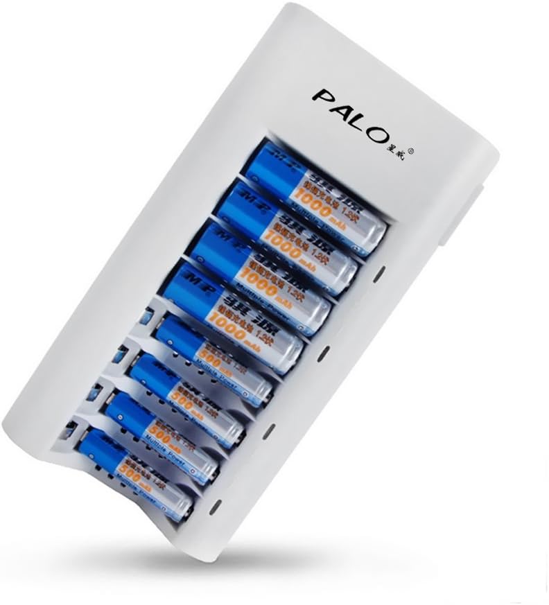 Zorbes 8 W Smart Charger for AA/AAA NiCd NiMh Rechargeable Battery (Black)