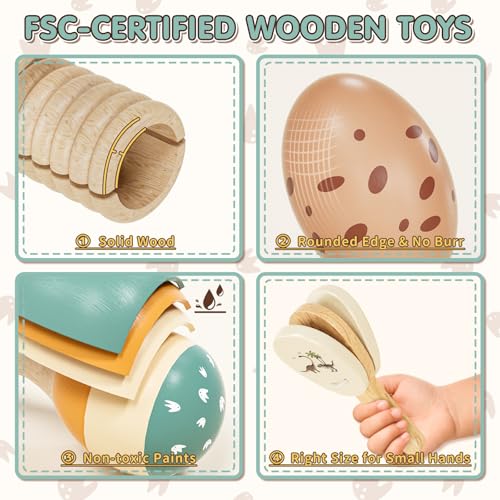 Lehoo Castle Montessori Enfant Jouet Instrument de Musique 1 2 3 Ans, Bebe Cadeau Jeux Xylophone Musicaux en Bois, Bebe Jouet Cadeau Fille Garçons