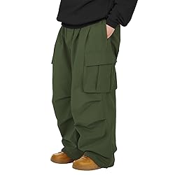 Baggy Cargo Pants Men Wide Casual Parachute Pants