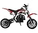 KidsFunWorld 49CC 2-Stroke Gas Power Mini Pocket Dirt Bike Dirt Off Road Motorcycle Ride-on (Red)