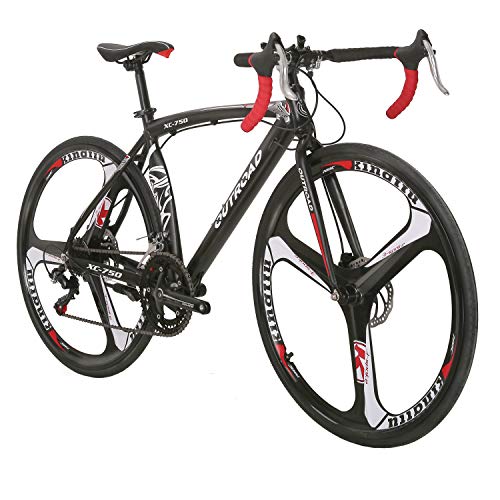 Outroad Road Bike 700c 14 Speed 26 inch 3 Spoke Commuter Bicycle (Black)