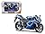 Kawasaki Ninja ZX-6R Blue Bike Motorcycle Model 1/12 by Maisto 31155