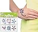Spa Party Supplies for Girls - Mini Emery Boards (12), Colored Hair Clip Braids (12), Body Jewels (12), Nail Decal Sets (12), Pink Cello Bags (12) and Facial Recipes, Total 61 Pieces